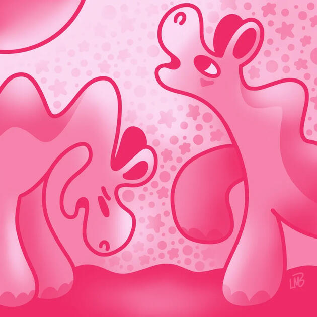 Pink Hippo Camels